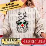 **PREORDER ONLY** Christmas - Aussie Reindeer Dog - Multiple Shirt Options - 1 Week Turnaround Time