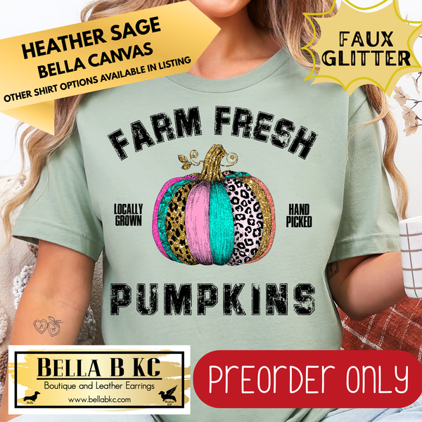 **PREORDER ONLY** Fall - Farm Fresh Pumpkins #143 - Tee or Sweatshirt - 1 Week Turn Around from Date of Order