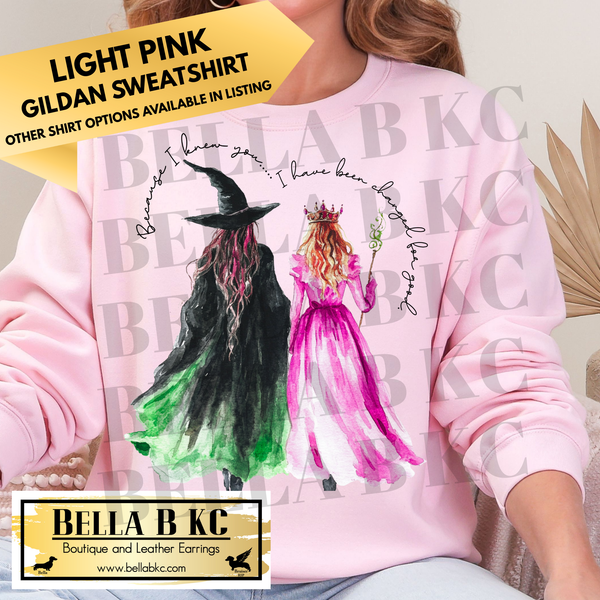 Christmas - Pink Green Witch - Multiple Shirt Options