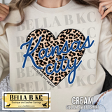 Kansas City Baseball You Have My Heart Leopard Tee or Sweatshirt
