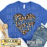 Kansas City Baseball You Have My Heart Leopard Tee or Sweatshirt