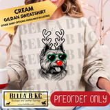 **PREORDER ONLY** Christmas - Carin Terrier Reindeer Dog - Multiple Shirt Options - 1 Week Turnaround Time