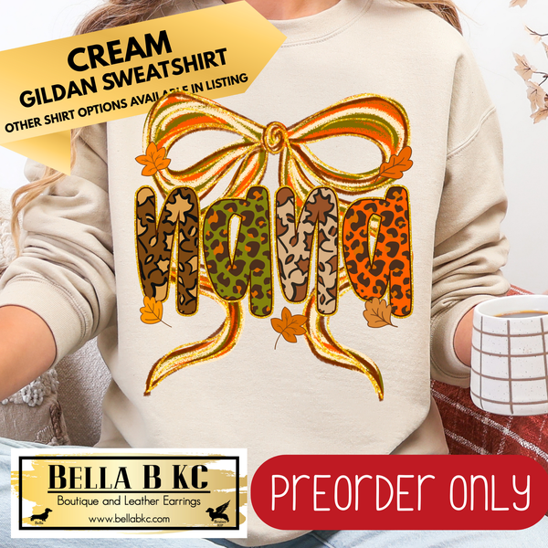 **PREORDER ONLY** Fall - Nana Coquette Bow #149 - Tee or Sweatshirt - 1 Week Turn Around from Date of Order