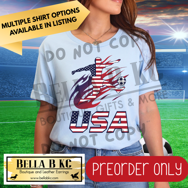**PREORDER ONY** World Soccer - USA Soccer Player - Multiple Shirt Options - 1 Week Turnaround Time