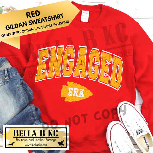 **PREORDER ONLY** TS Engaged Yellow Print - Tee or Sweatshirt - 1 Week Turn Around from Date of Order