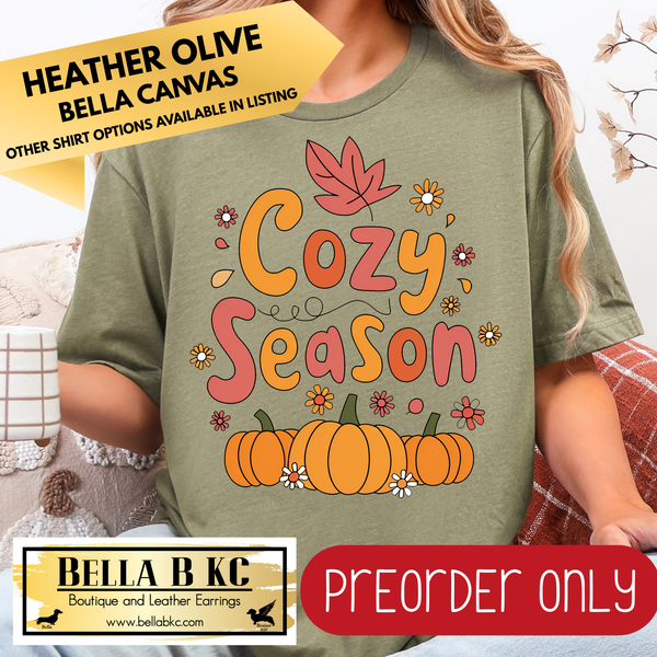 **PREORDER ONLY** Fall - Cozy Season Pumpkins #156 - Tee or Sweatshirt - 1 Week Turn Around from Date of Order