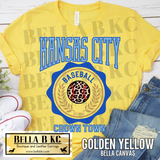 Kansas City Baseball Crown Town Leopard Tee or Sweatshirt