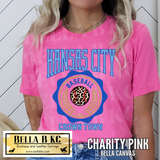 Kansas City Baseball Crown Town Leopard Tee or Sweatshirt