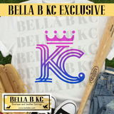 BBKC EXCLUSIVE - Kansas City Baseball - Gradient KC Connect -  Multiple Shirt Options