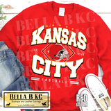 Kingdom - Kansas City Football with Helmet Tee or Sweatshirt