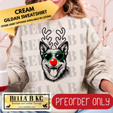 **PREORDER ONLY** Christmas - Heeler Reindeer Dog - Multiple Shirt Options - 1 Week Turnaround Time