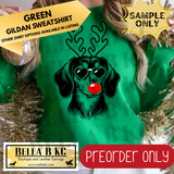 **PREORDER ONLY** Christmas - Cocker Spaniel Reindeer Dog - Multiple Shirt Options - 1 Week Turnaround Time