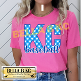 KC Baseball Blue Tee or Sweatshirt