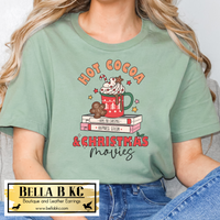 Christmas - Hot Cocoa and Christmas Movies Tee or Sweatshirt