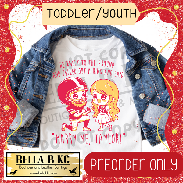 **PREORDER ONLY** TODDLER/YOUTH - KINGDOM TS - She Said Yes! Cartoon Characters Tee or Sweatshirt - Up to 1 Week Turn Around Time