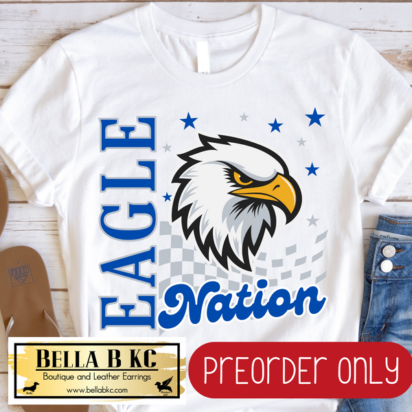 **PREORDER ONLY** Eagle Nation Mascot Tee or Sweatshirt - 1 Week Turn Around from Date of Order