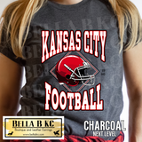 Kingdom - Kansas City Football Helmet V2 Tee or Sweatshirt