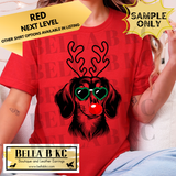 **PREORDER ONLY** Christmas - Cocker Spaniel Reindeer Dog - Multiple Shirt Options - 1 Week Turnaround Time