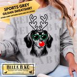 **PREORDER ONLY** Christmas - Cocker Spaniel Reindeer Dog - Multiple Shirt Options - 1 Week Turnaround Time