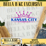 BBKC EXCLUSIVE - Kansas City Baseball - Crown Lines Connect -  Multiple Shirt Options