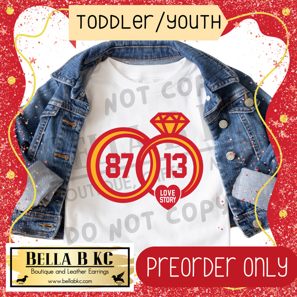 **PREORDER ONLY** TODDLER/YOUTH - KINGDOM TS - 87 12 Rings Tee or Sweatshirt - Up to 1 Week Turn Around Time