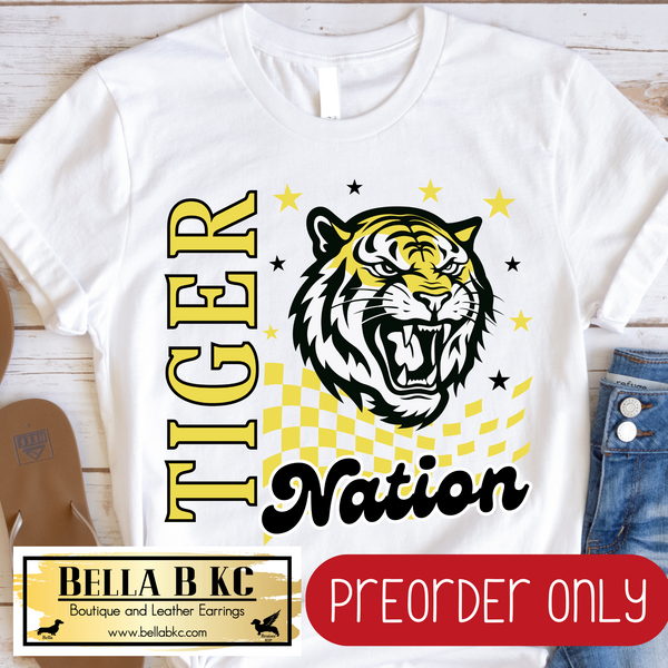 **PREORDER ONLY** Tiger Nation Mascot Tee or Sweatshirt - 1 Week Turn Around from Date of Order