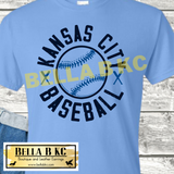 KC Baseball Round Tee or Sweatshirt