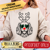 **PREORDER ONLY** Christmas - Cavalier King Charles Spaniel Reindeer Dog - Multiple Shirt Options - 1 Week Turnaround Time