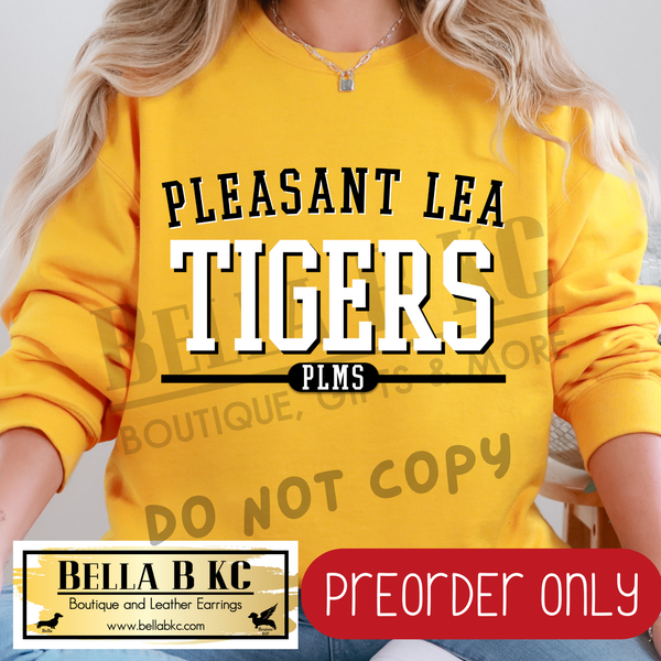 **PREORDER ONLY** PLMS Tigers Simple Athletic Font - Tee or Sweatshirt - 1 Week Turn Around from Date of Order