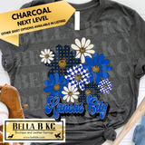 KC Baseball - Retro Flowers Tee or Sweatshirt - Multiple Shirt Options