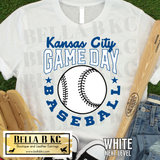 Kansas City Baseball Game Day Tee or Sweatshirt