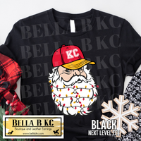 Christmas - KC Santa with Lights Tee or Sweatshirt