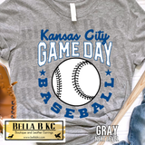 Kansas City Baseball Game Day Tee or Sweatshirt