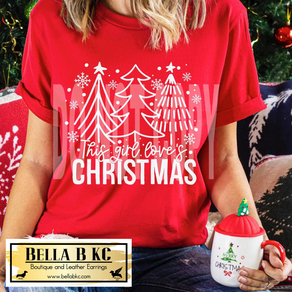 Christmas - This Girl Loves Christmas Tee or Sweatshirt