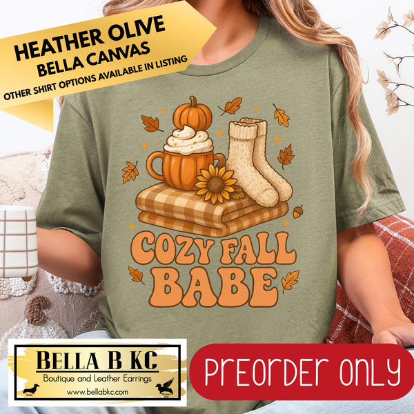 **PREORDER ONLY** Fall - Cozy Fall Babe #187 - Tee or Sweatshirt - 1 Week Turn Around from Date of Order