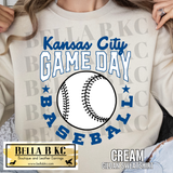 Kansas City Baseball Game Day Tee or Sweatshirt