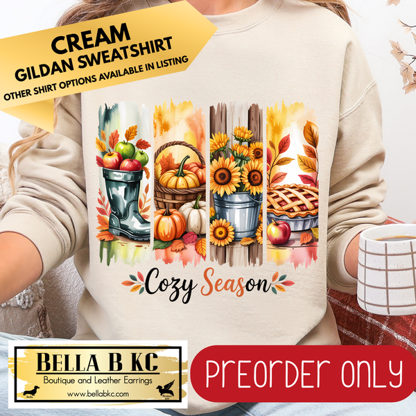 **PREORDER ONLY** Fall - Cozy Season #188 - Tee or Sweatshirt - 1 Week Turn Around from Date of Order