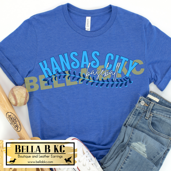 KC Baseball with Laces Tee or Sweatshirt