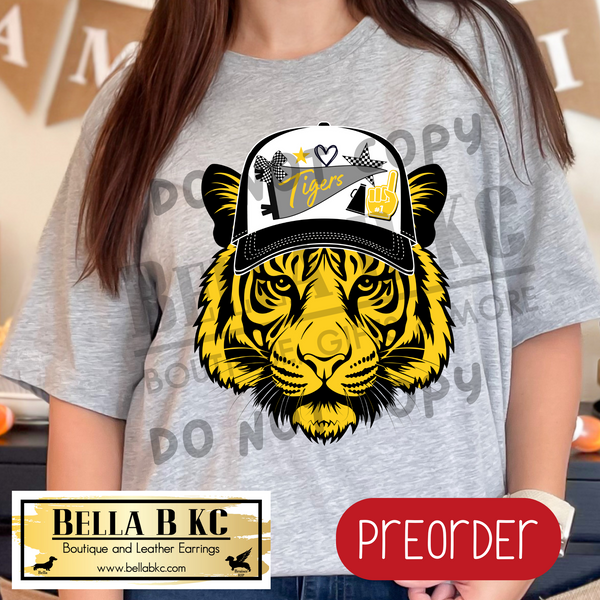 **PREORDER ONLY** Tigers Trucker Hat Tee or Sweatshirt - 1 Week Turn Around from Date of Order