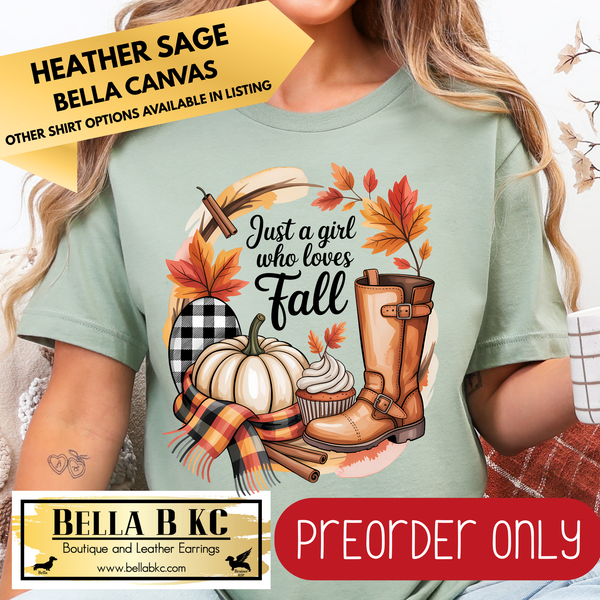 **PREORDER ONLY** Fall - Just a Gil who Loves Fall #195 - Tee or Sweatshirt - 1 Week Turn Around from Date of Order
