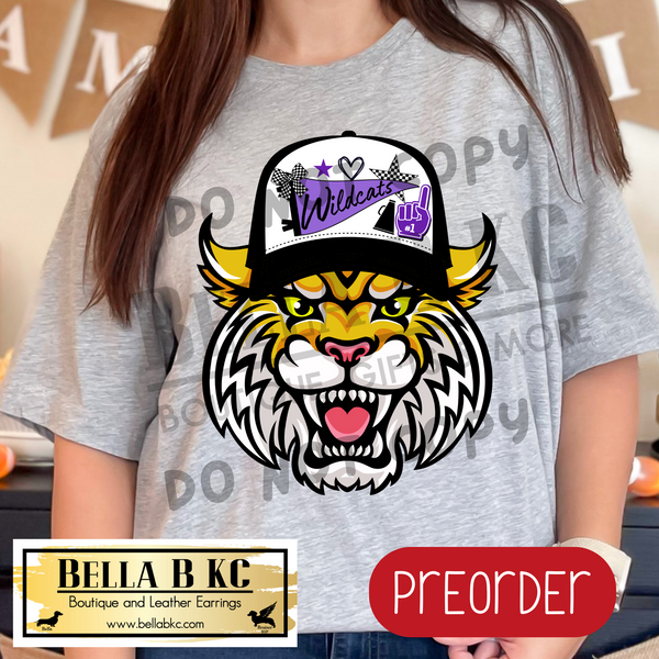 **PREORDER ONLY** Wildcats Trucker Hat Tee or Sweatshirt - 1 Week Turn Around from Date of Order