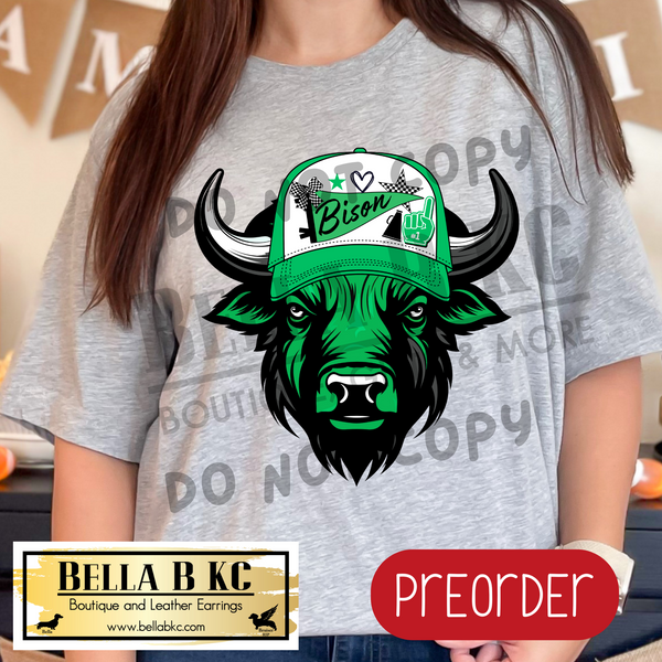 **PREORDER ONLY** Bison Trucker Hat Tee or Sweatshirt - 1 Week Turn Around from Date of Order