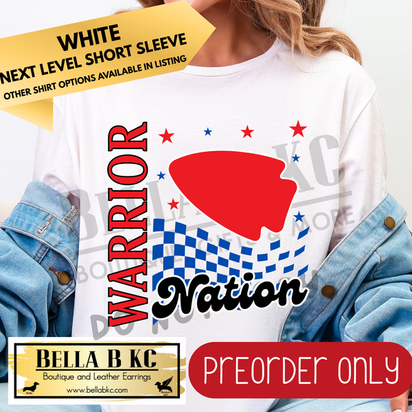 **PREORDER ONLY** Warrior Nation Mascot Tee or Sweatshirt - 1 Week Turn Around from Date of Order