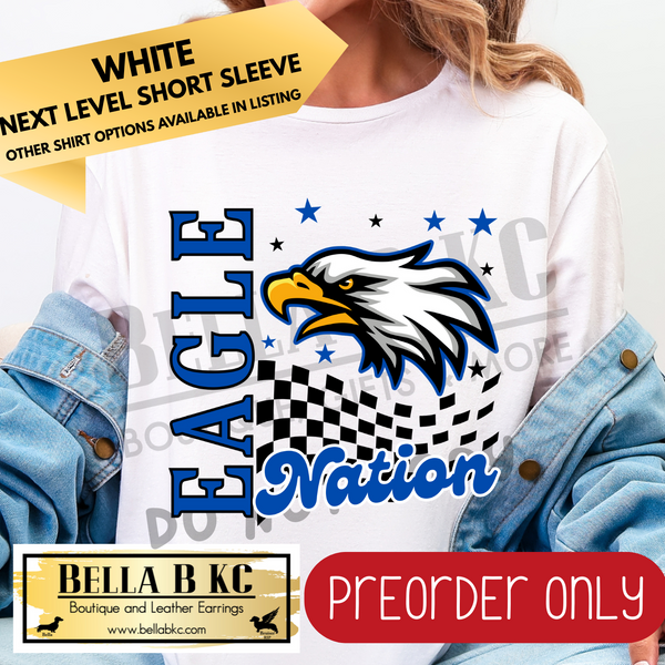 **PREORDER ONLY** Eagle BLUE Nation Mascot Tee or Sweatshirt - 1 Week Turn Around from Date of Order