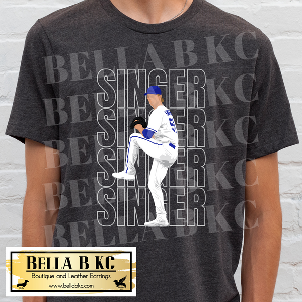 KC Baseball Player SINGER Tee or Sweatshirt