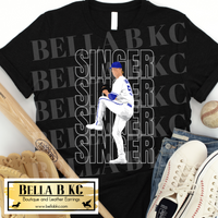 KC Baseball Player SINGER Tee or Sweatshirt