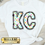 Valentine - Hollow KC with Colorful Hearts Tee or Sweatshirt