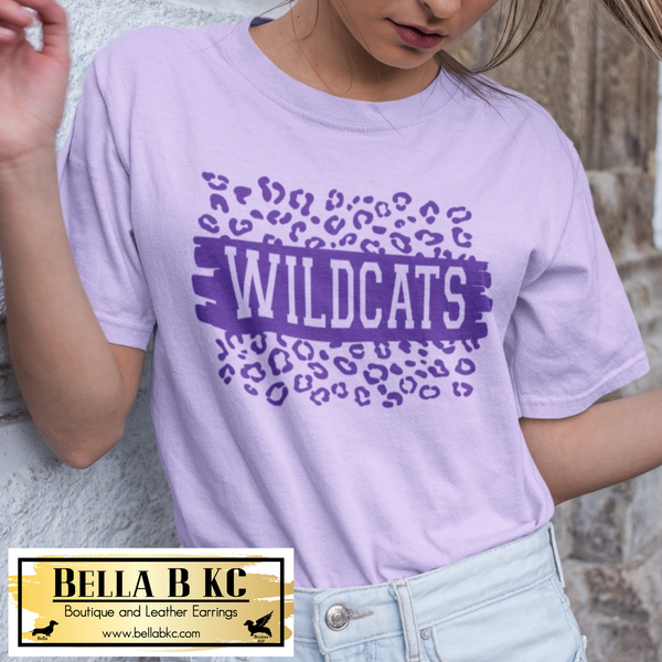 Wildcats Leopard - Purple Print - Tee or Sweatshirt