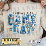 Kansas City Baseball Game Day Tie Dye Tee or Sweatshirt