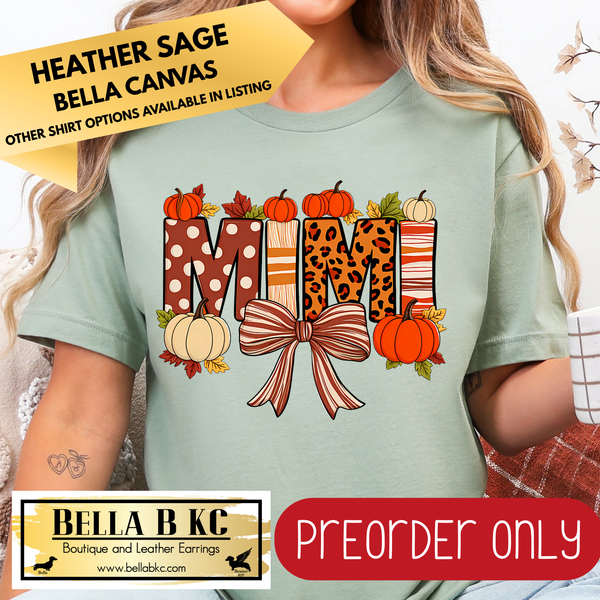 **PREORDER ONLY** Fall - Mimi Bow #213 - Tee or Sweatshirt - 1 Week Turn Around from Date of Order